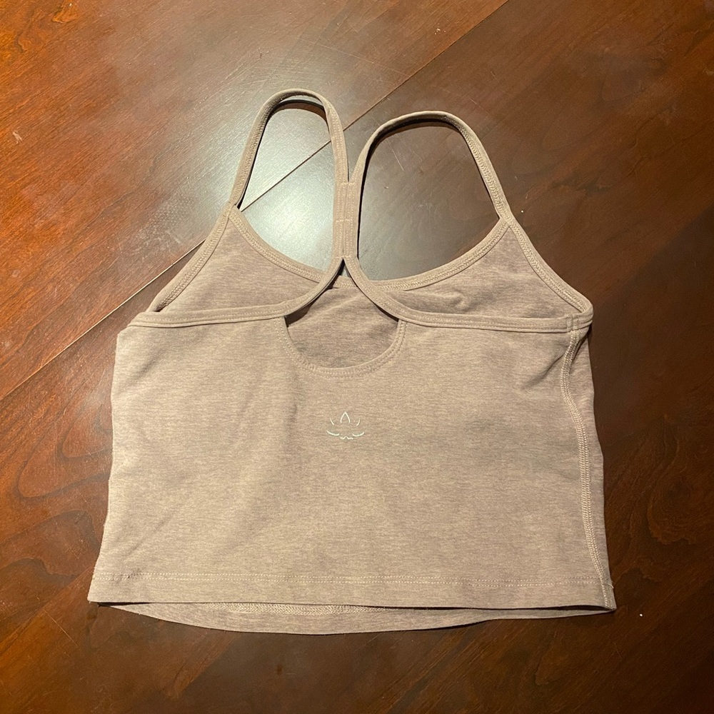 BUNDLE Beyond Yoga Spacedye Slim racer back cropped tank- Black and Taupe SMALL - Picture 5 of 7